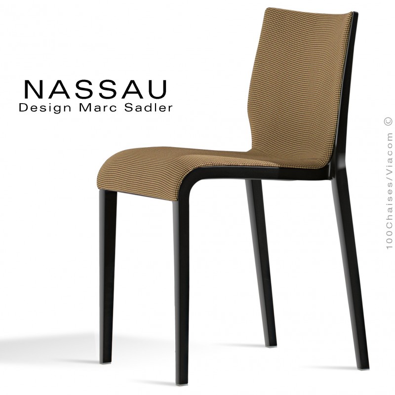 Gamme habillage tissu ou aspect cuir pour chaise NASSAU vos demandes à commandes@100chaises.fr