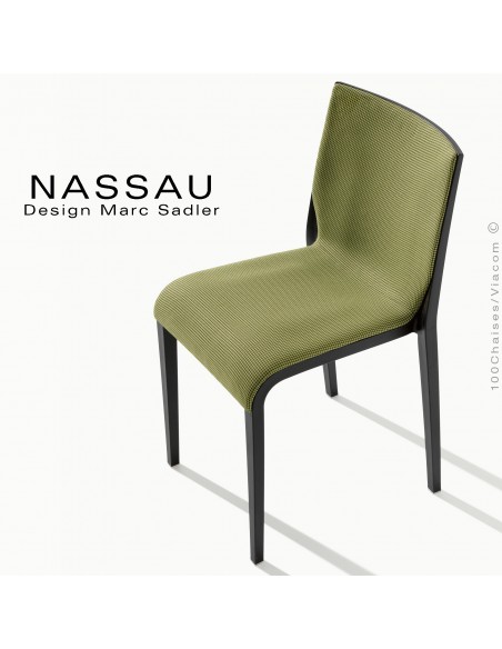 Gamme habillage tissu ou aspect cuir pour chaise NASSAU vos demandes à commandes@100chaises.fr