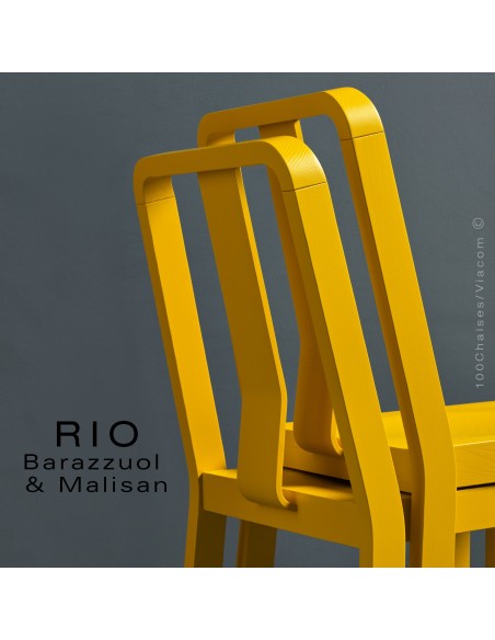 Chaise RIO, en bois de frêne peinte