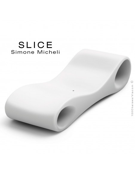 Bain de soleil SLICE, structure plastique couleur blanc