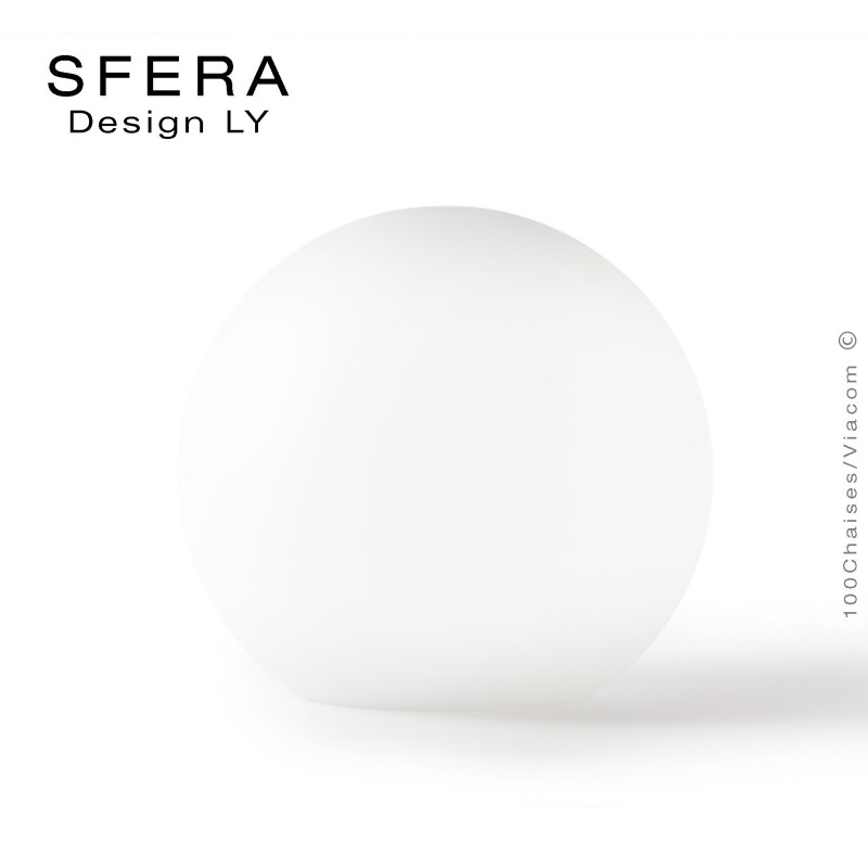 Sphère lumineuse SFERA sur batterie, structure plastique 400mm.