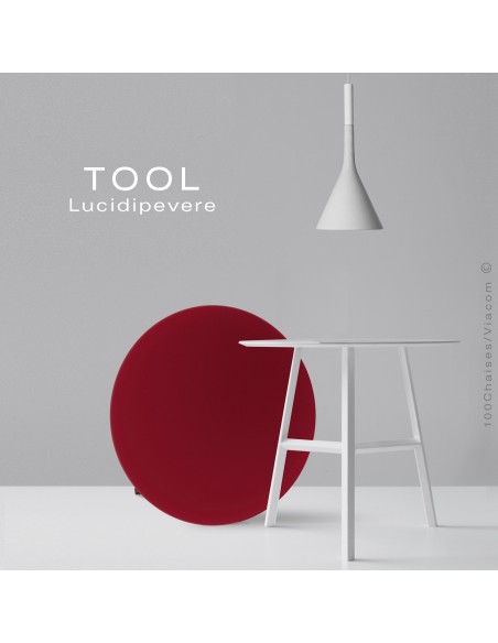 Collection de table TOOL, structure en acier peint métallique.