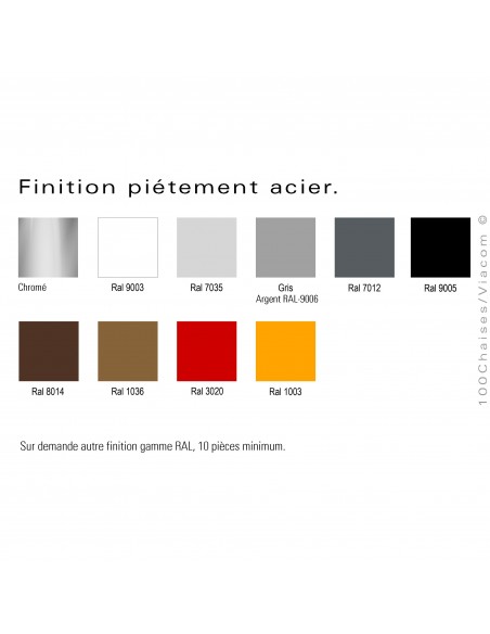 Autre palette finition piétement table PYRAMIDE pour CHR., plateau stratifié au choix.