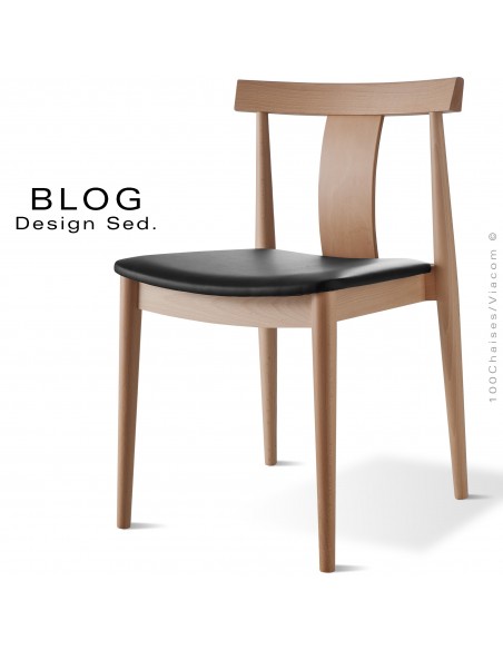 Chaise bois design assise cordes sur Coup de Cœur Design