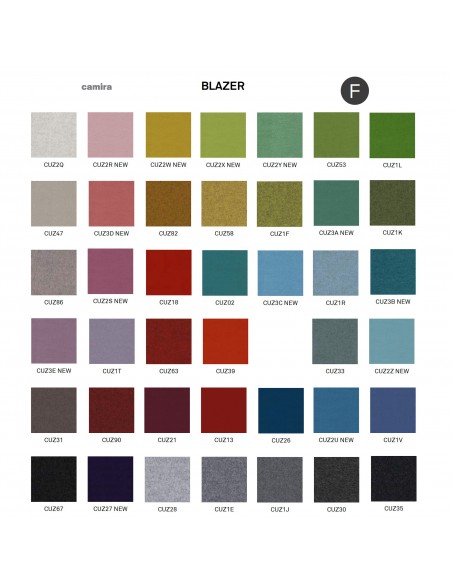 Gamme tissu type feutre Blazer du fabricant CAMIRA.