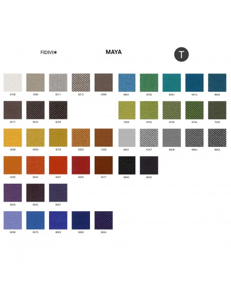 Gamme tissu Maya du fabricant FIDIVI.