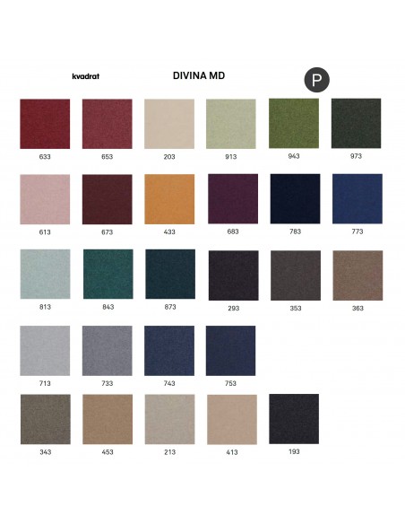 Gamme tissu Divina-MD du fabricant KVADRAT.