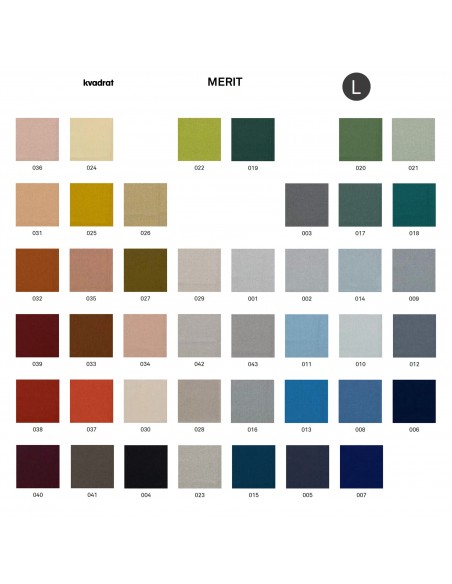 Gamme tissu Merti du fabricant KVADRAT.