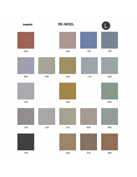 Gamme tissu Re-Wool du fabricant KVADRAT.