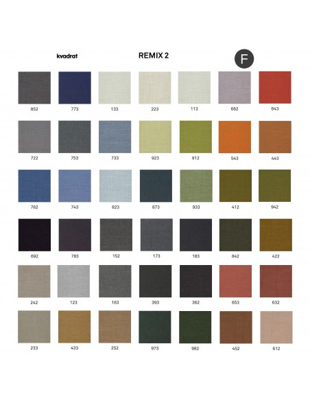 Gamme tissu Remix-2 du fabricant KVADRAT.