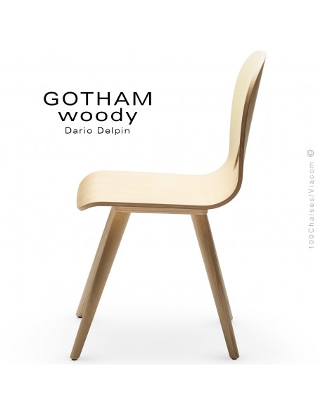 Chaise design GOTHAM WOODY-S.