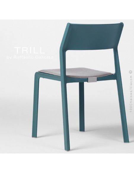 Chaise TRILL, sturcture et assise plastique couleur.