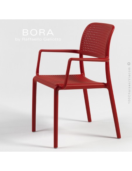 Collection BORA, sturcture et assise plastique couleur.