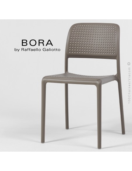 Collection BORA, sturcture et assise plastique couleur.