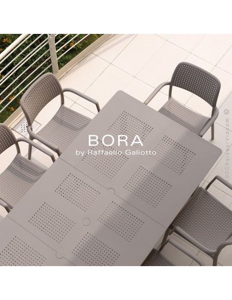 Collection RIVA, BORA, COSTA sturcture et assise plastique couleur.