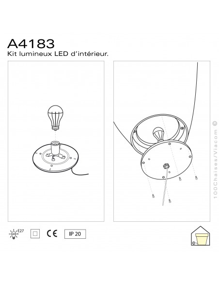 A-4183 : Kit lumineux LED d'intérieur.