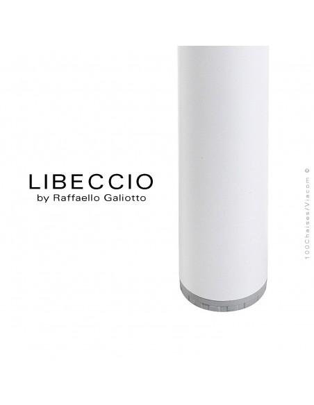 Collection LIBECCIO / LEVANTE, plateau rectangulaire extensible, 4 pieds rondou carré.