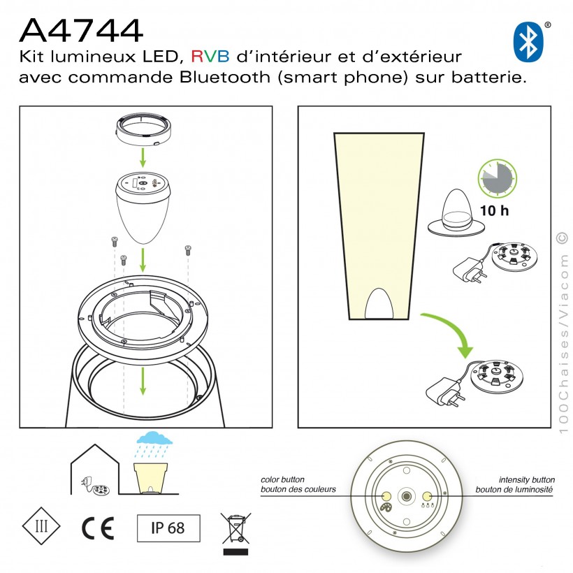 Tabouret d'extérieur - tabouret en plastique - Dot