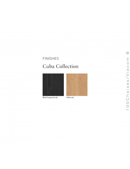 Palette finition piétement tabouret design CUBA.