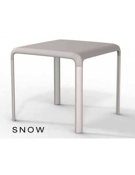 SNOW table pour terrasse, couleur sable (lot de 6 tables).