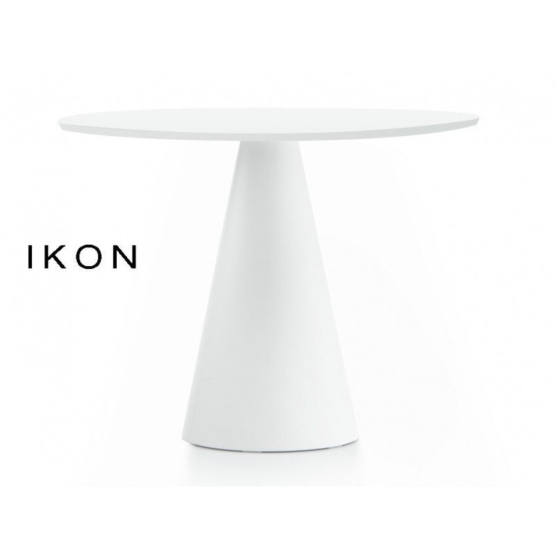 IKON table ronde design pied conique (lot de 3 tables).