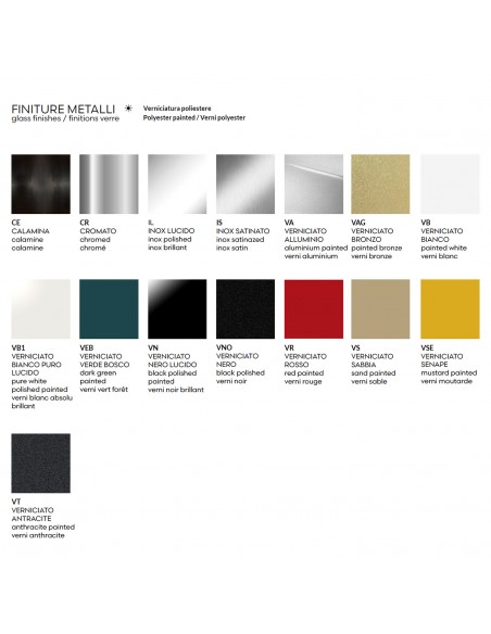 Palette finition structure banc design TERMINAL, gris-aluminium ou noir au choix.