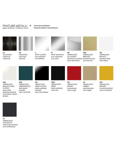 Palette finition peinture structure banc TERMINAL.