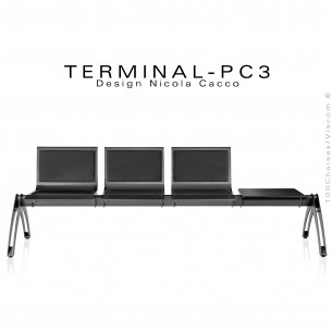 Banc TERMINAL pour salle d'attente CH, clinique, collectivités, lieu public, galerie commercial.