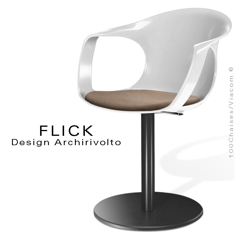 Fauteuil design FLICK, assise...