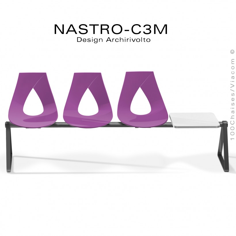 Banc design NASTRO-C3M ou assise sur...