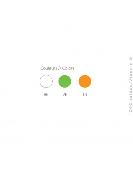 Palette couleur collection PICK, mobilier d'extérieur, terrasse et jardin.