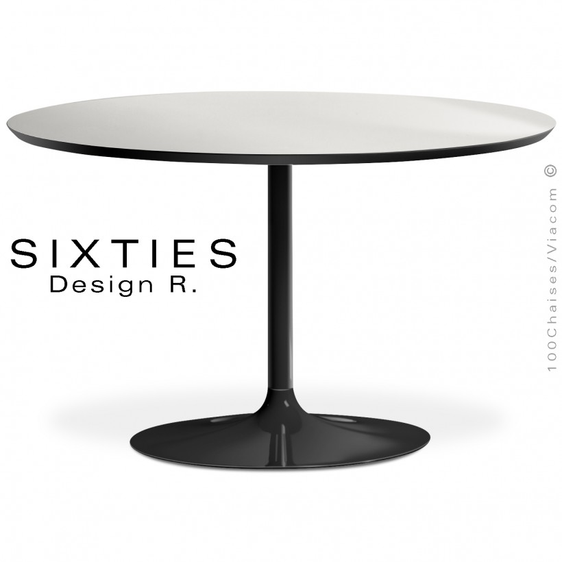 Table ronde design SIXTIES, piétement...