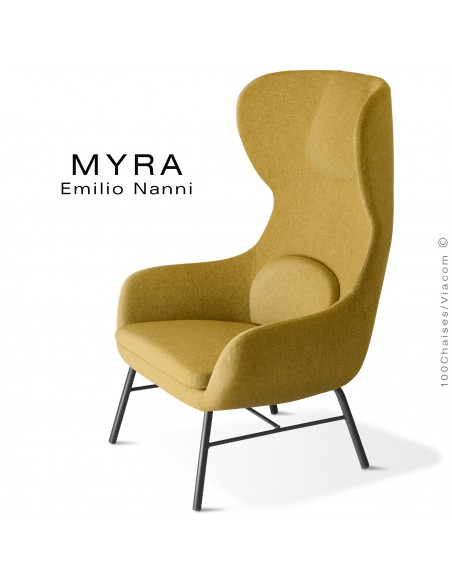 Fauteuil confort ou bergère design MYRA, pour salon d'attente, lounge ou la maison, mais aussi les collectivités.