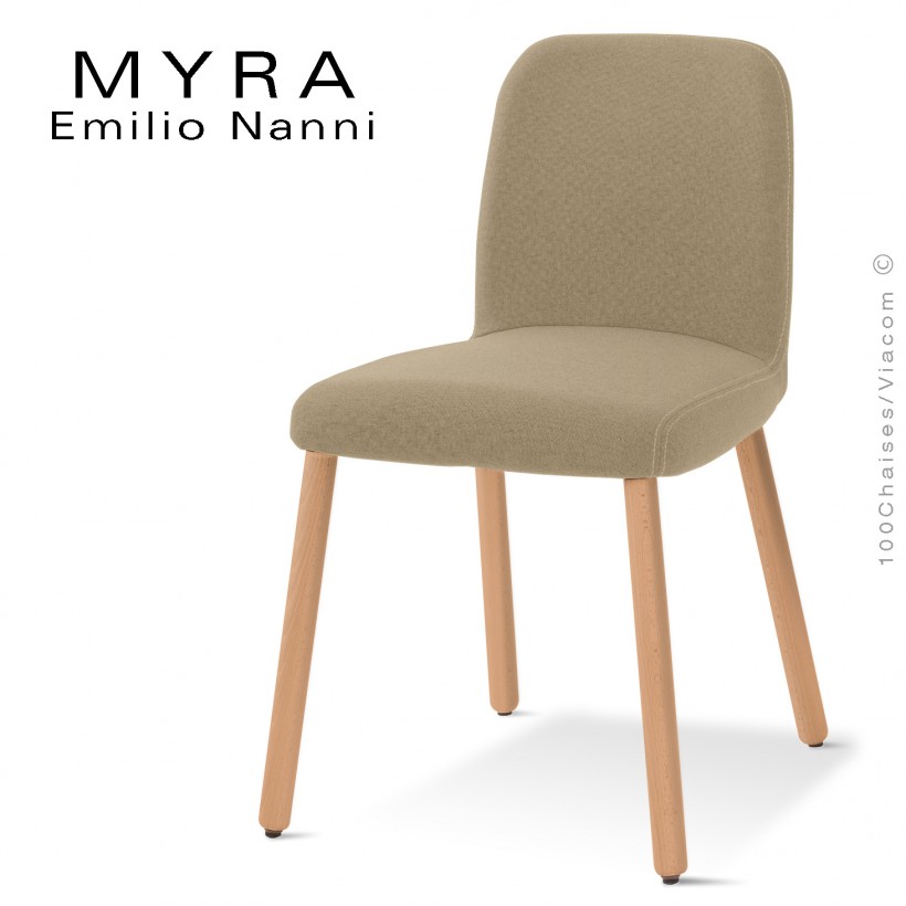 Chaise design MYRA, assise et dossier...