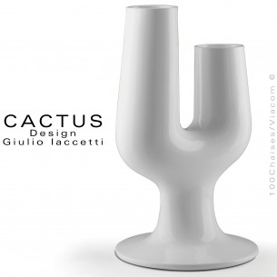 Grand vase surdimensionné déco CACTUS, se distingue par forme étonnante, t'elle un totem végétal.