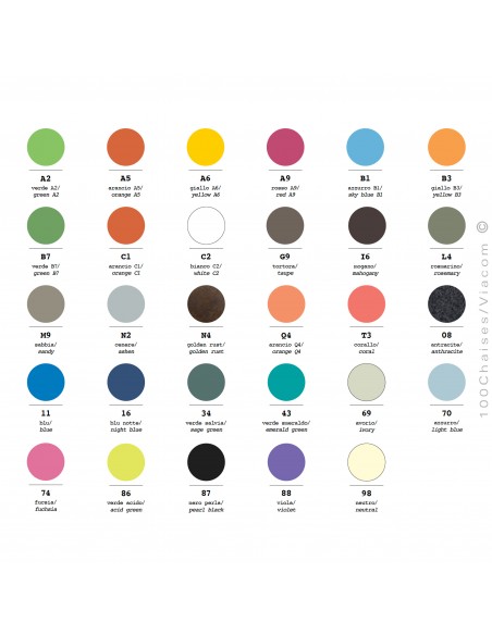 Palette coloris pour structure lampe SPOT.