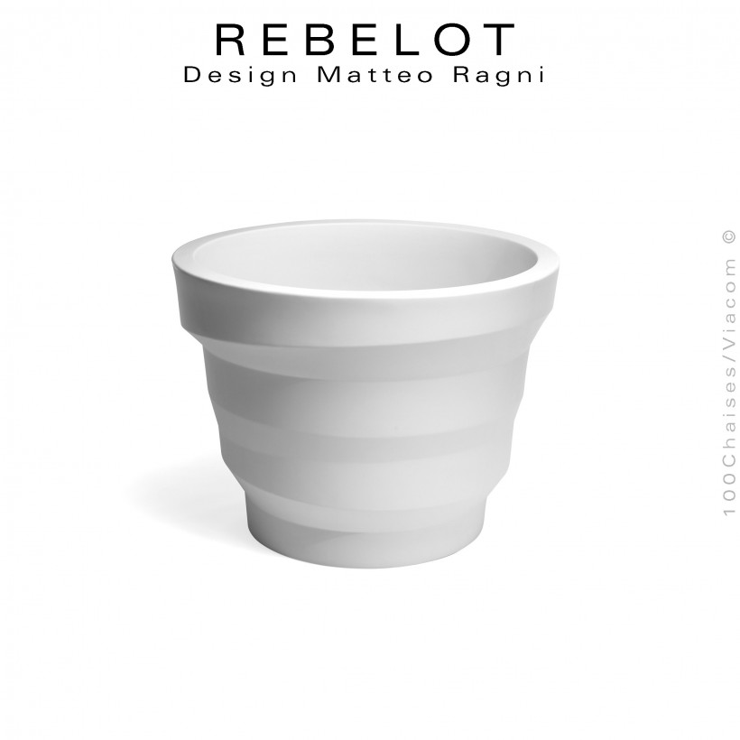 Maxi vase XXL décoratif REBELOT, de style irrégulier, structure