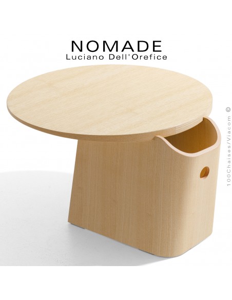 Table basse bois de Frêne ou Chêne NOMAD, s'inspire de la culture Japonaise, un produit polyvalent.
