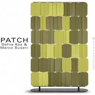 Panneau séparateur PATCH, insonorisant afin de garantir l'intimité, structure peint, élément séparateur habillage tissu.