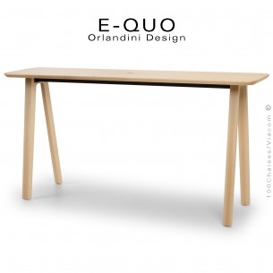Table haute en bois massif...