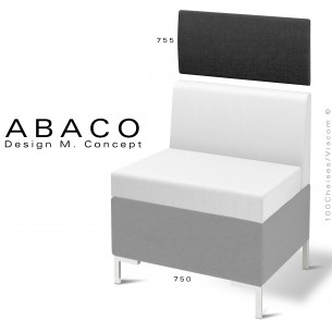 Module décoratif murale pour banquette une places ABACO 755.