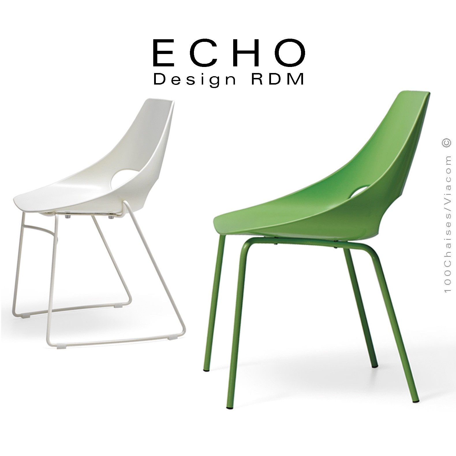 CHAISE EN PLASTIQUE COULEUR ECOCHAIR