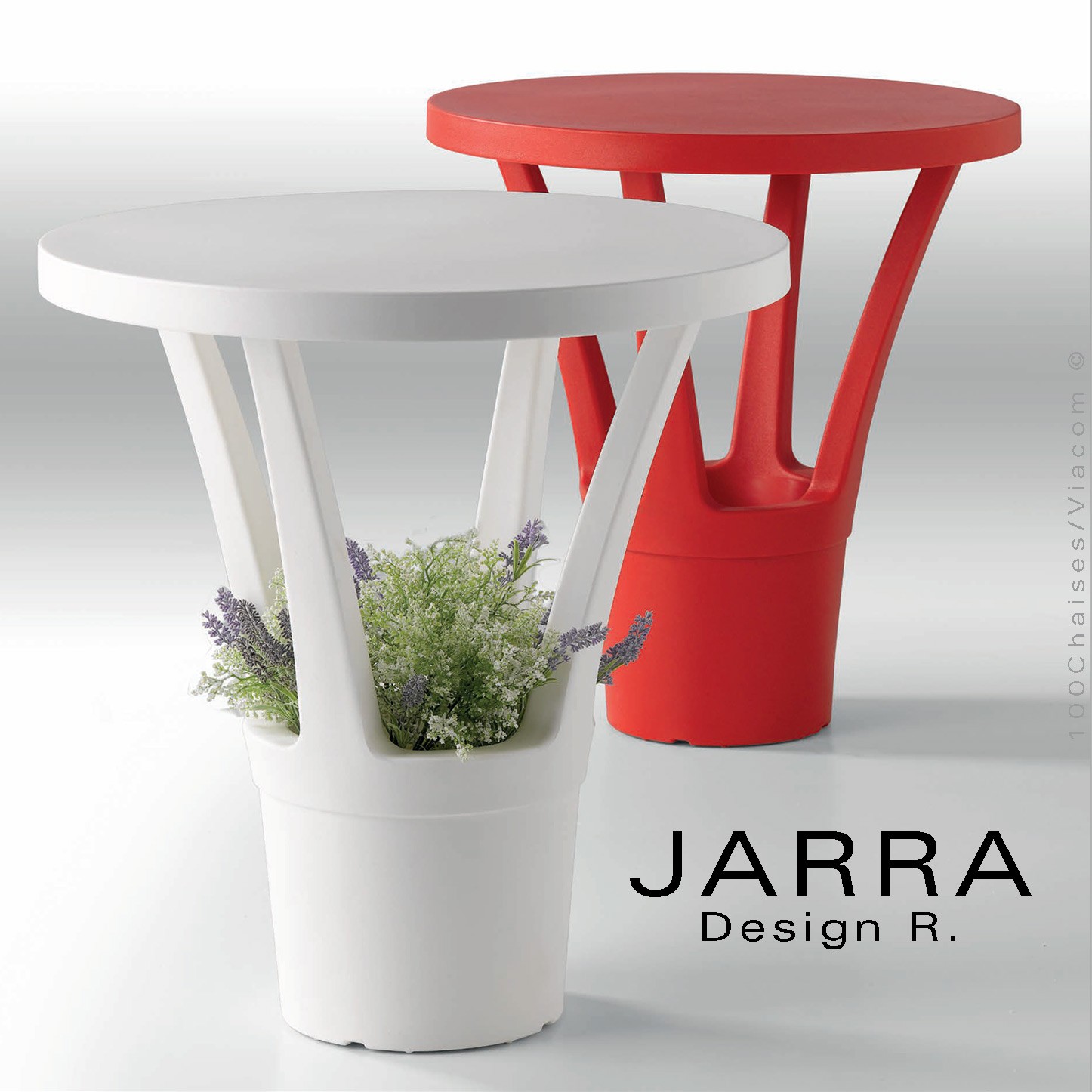 Petite table d'appoint ronde JARRA, pour extérieur terrasse