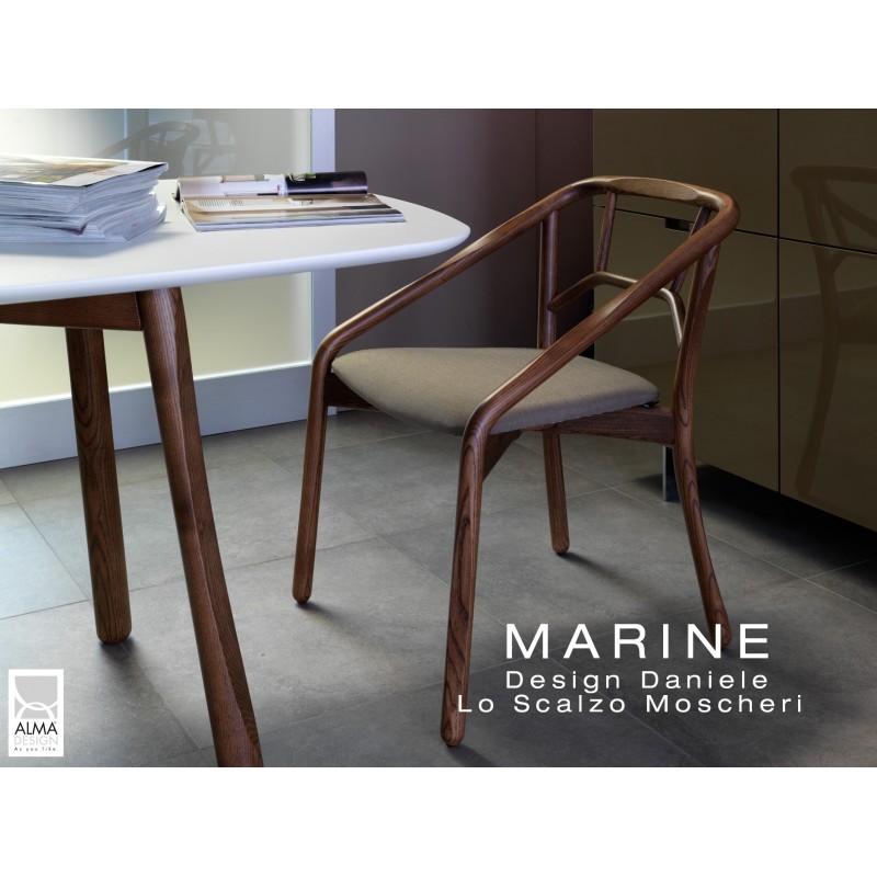 table ronde pour salle a manger marine pietement bois 3 Table rectangulaire pour salle à manger MARINE piétement