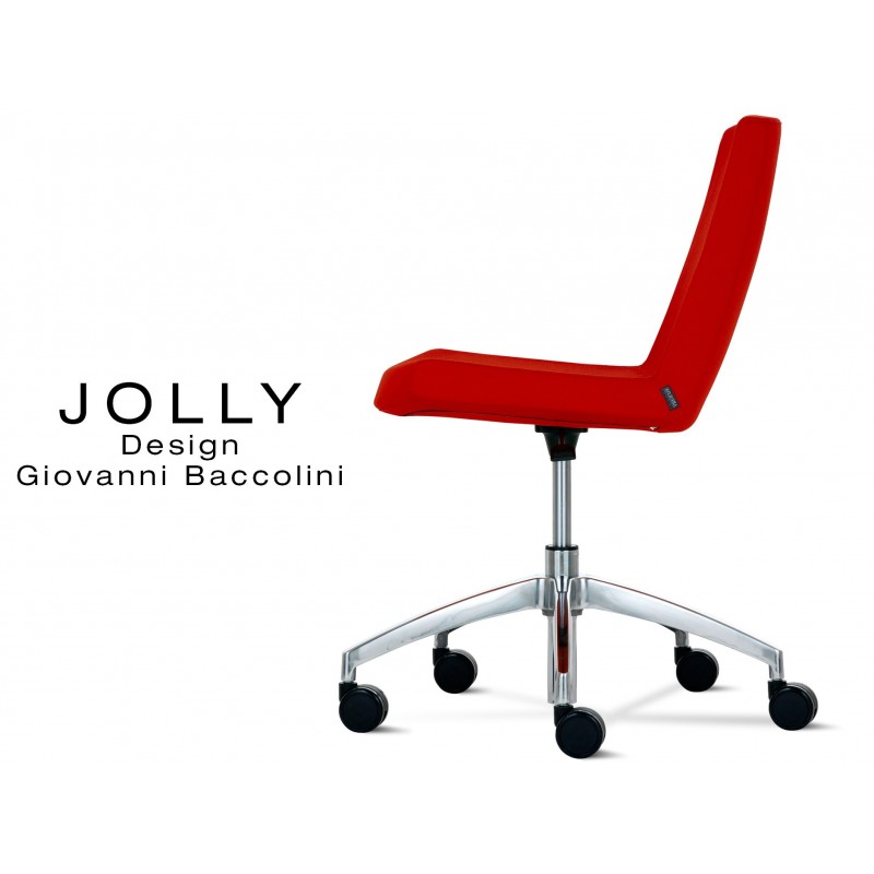 Confort Bureau Base Chaise Roulette Jolly AluminiumAssise De Et dorBeCxW