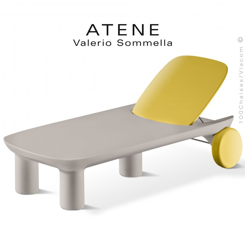 Bain De Soleil Ou Chaise Longue Atene Structure Monobloc Plastique Couleur Avec Roulettes Et Coussin Bain De Soleil Ou Chaise Longue Atene Structure Monobloc Plastique Couleur Avec Roulettes Et Coussin